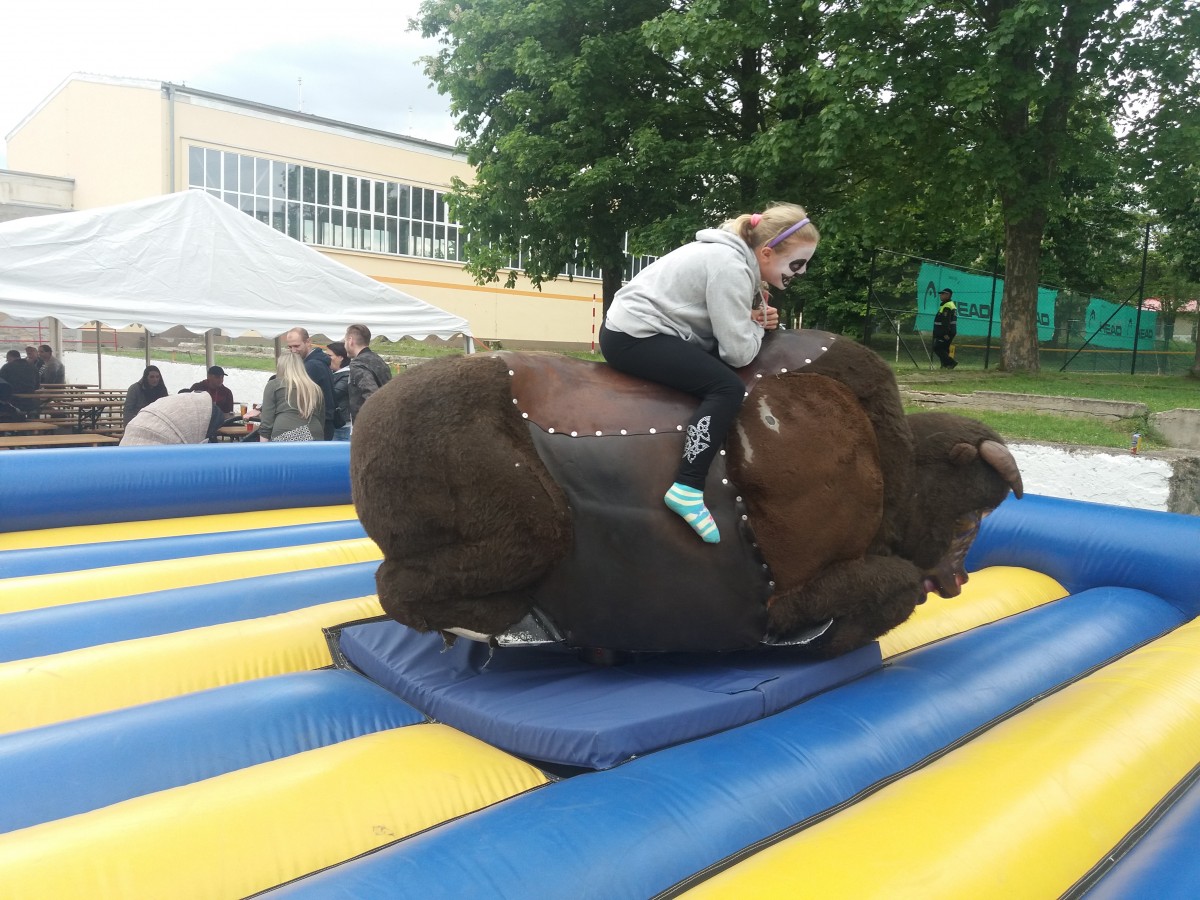Rodeo show - elektrický bizon
